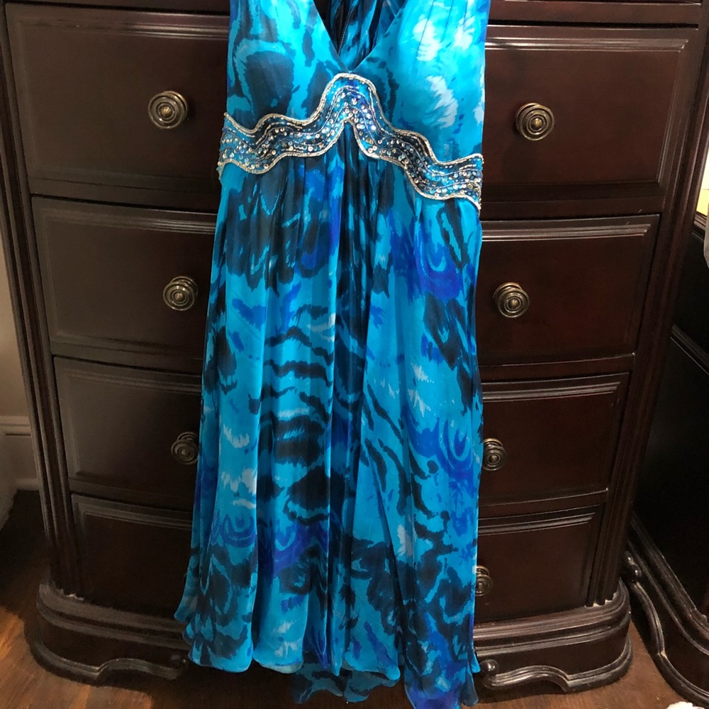 Blue party dress